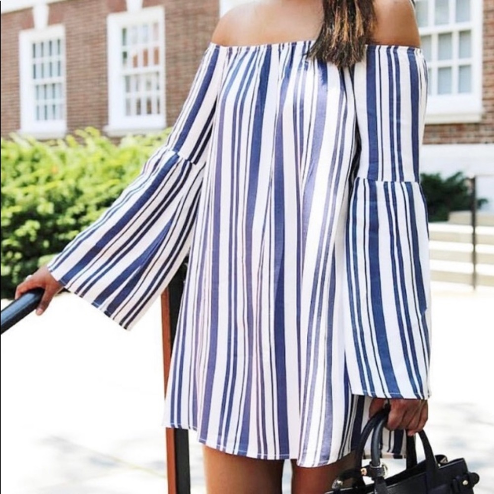 Off shoulder mini dress